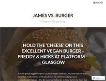 Tablet Screenshot of jamesvsburger.com